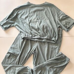 SHEIN Women's Comfy Pajama Set in Soft Green